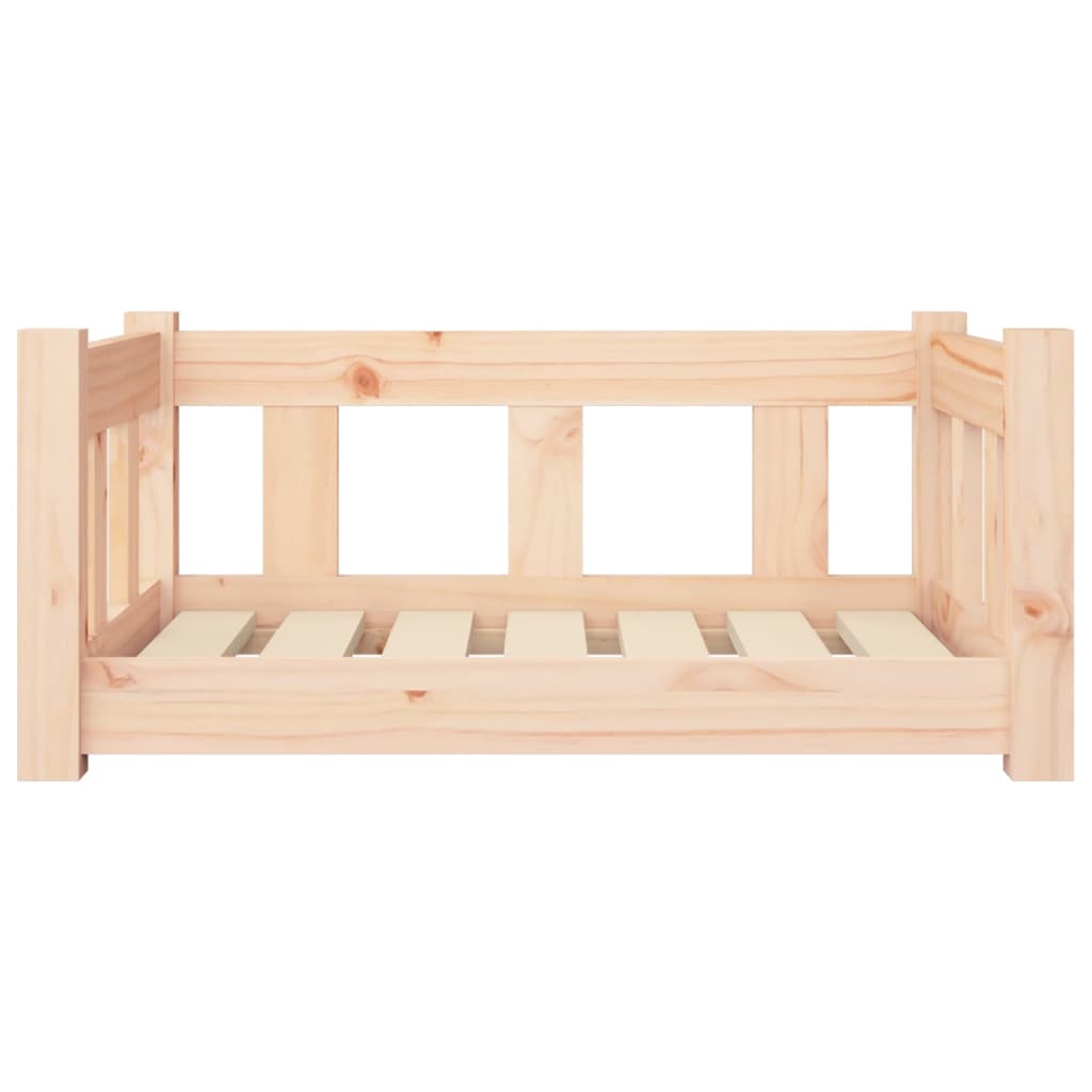 Lit Pour Chien 65,5X50,5X28 Cm Bois De Pin Solide