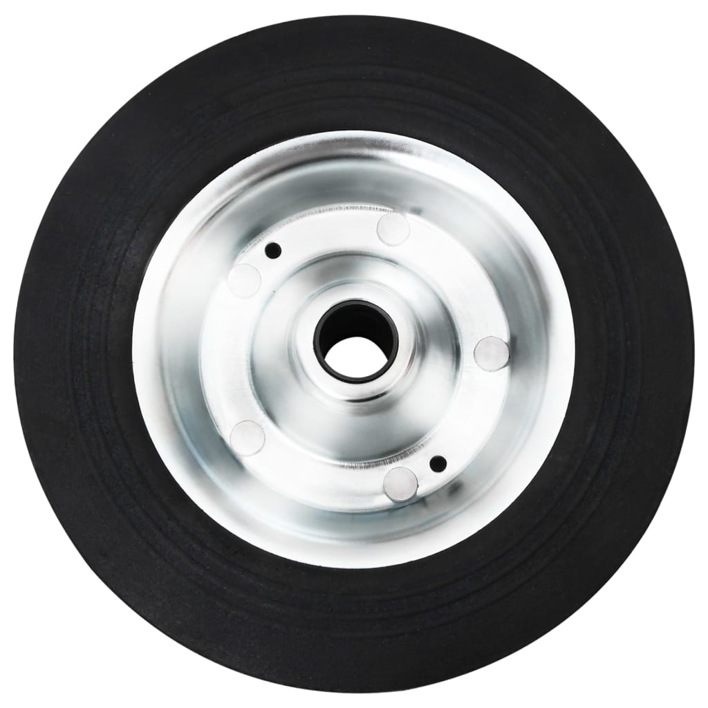 Roue De Jauge Ø20X5 Cm Caoutchouc Solide Et Acier