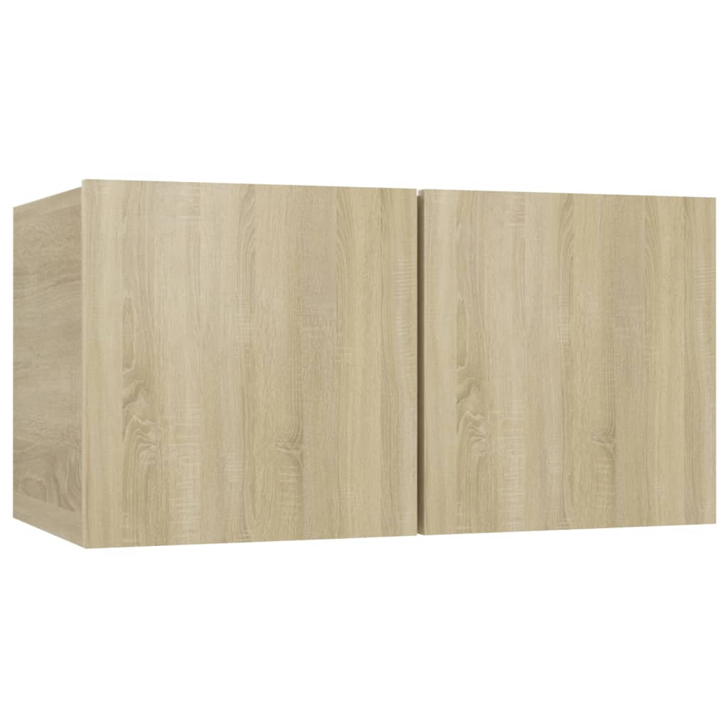 Ensemble De Meubles Tv 4 Pcs Chêne Sonoma Bois D'ingénierie