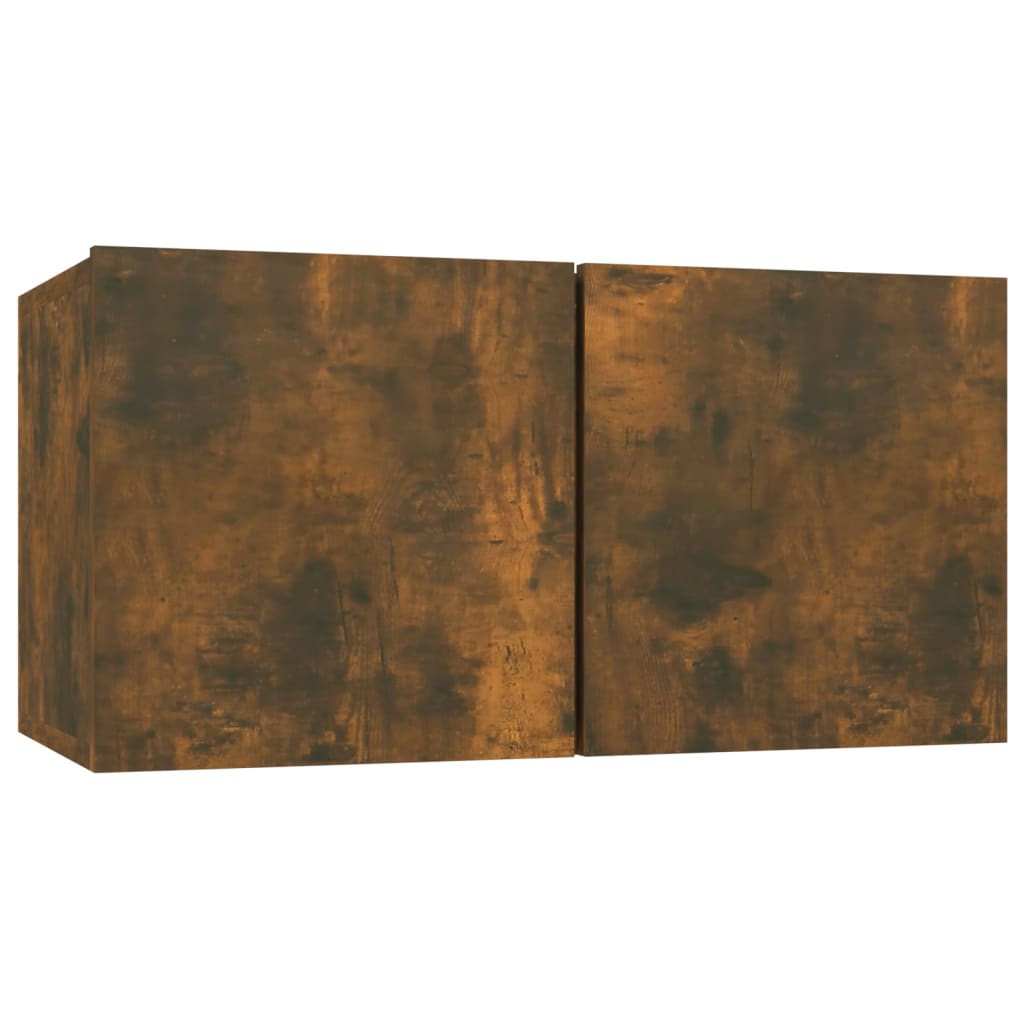 Ensemble De Meubles Tv 4 Pcs Chêne Fumé Bois D'ingénierie