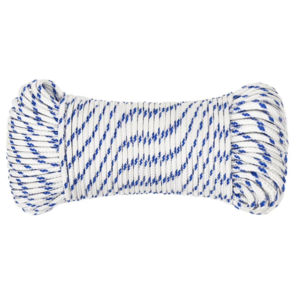Corde De Bateau Blanc Polypropylène Blanc Et Bleu