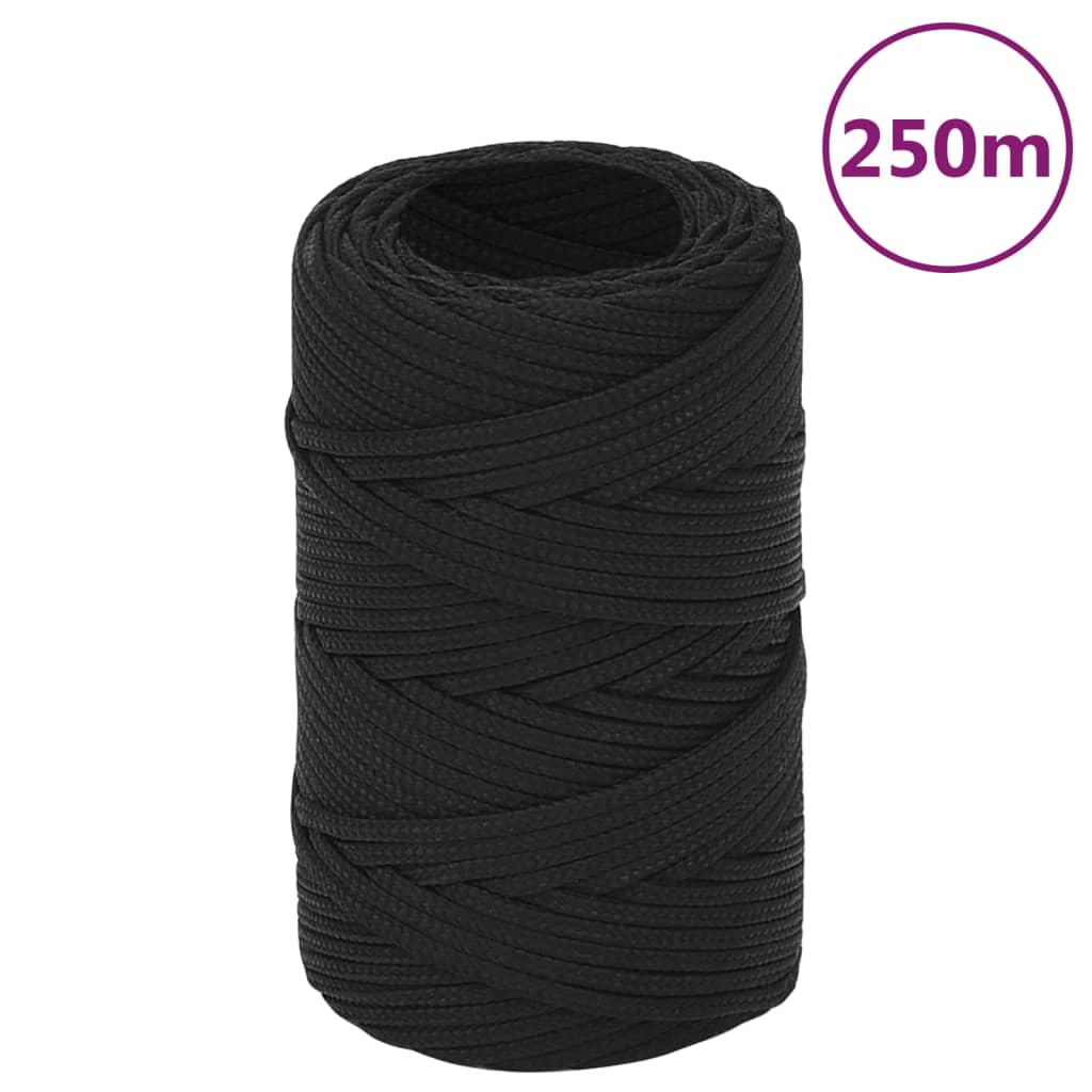 Corde De Bateau Complet Polypropylène Noir