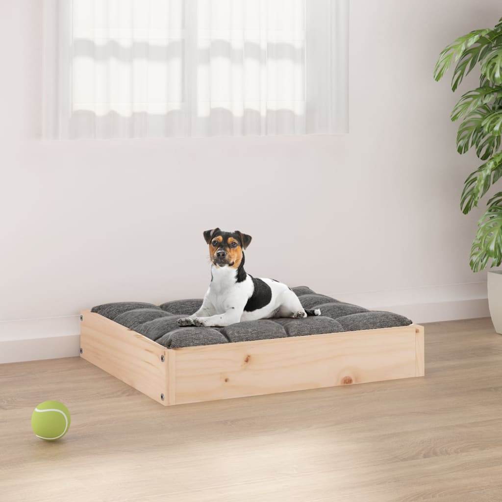 Lit Pour Chien 61,5X49X9 Cm Bois De Pin Solide