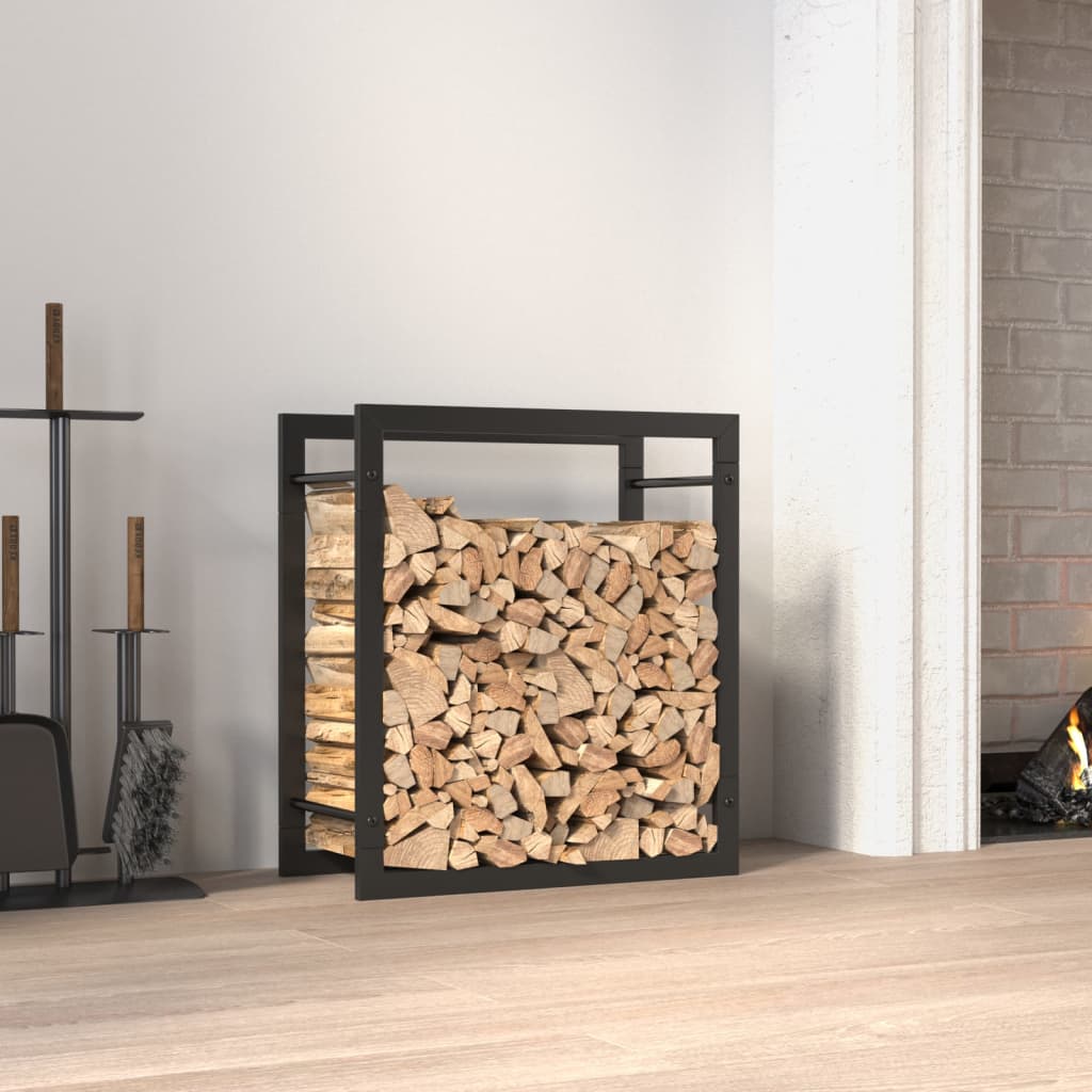 Étagère À Bois De Chauffage Mat Acier