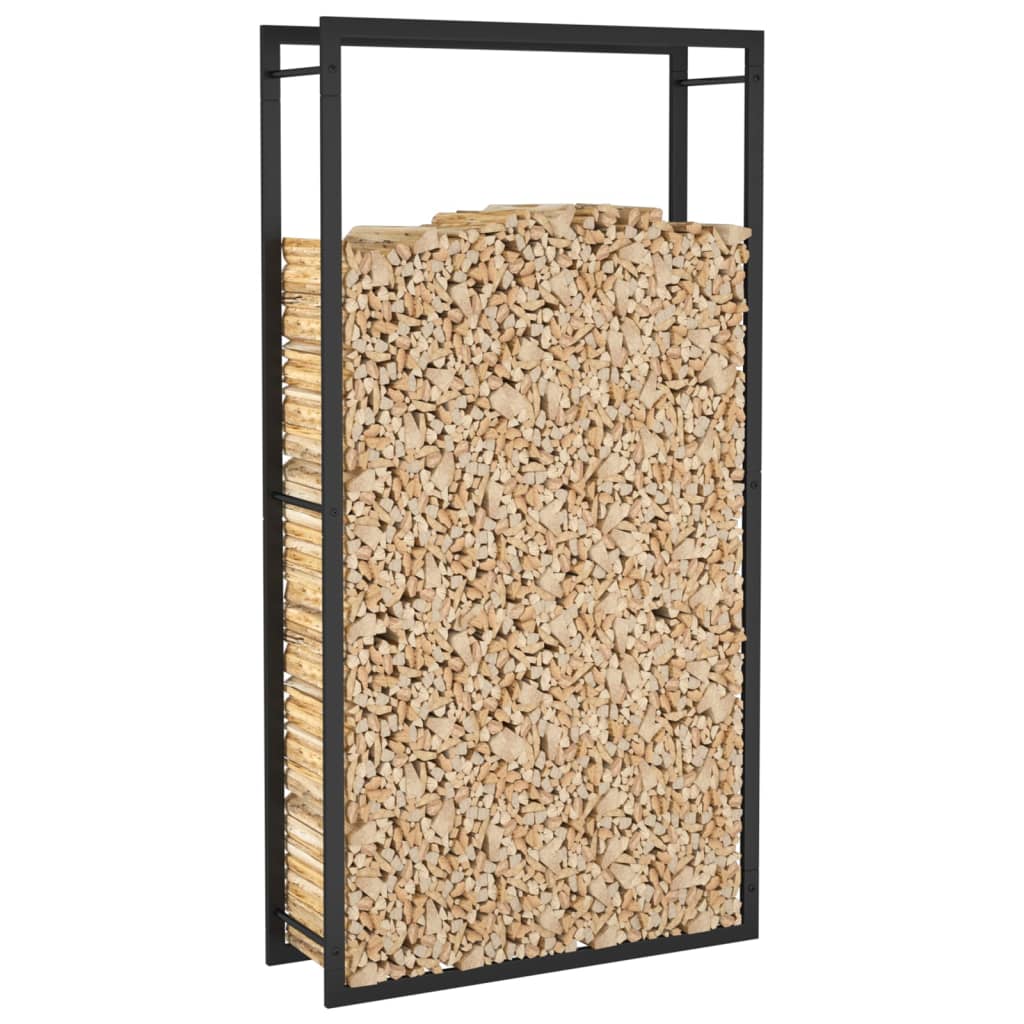 Étagère À Bois De Chauffage Mat Acier