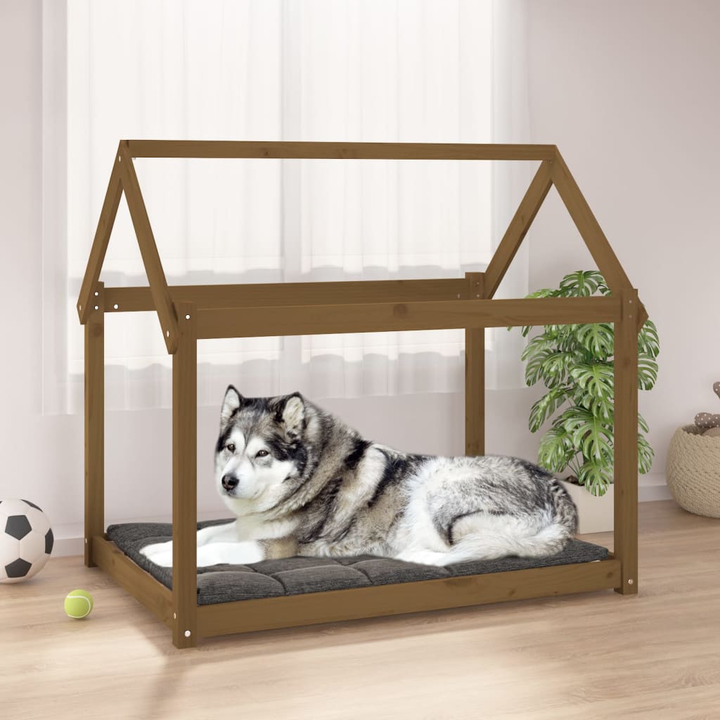 Lit Pour Chien Bois De Pin Solide