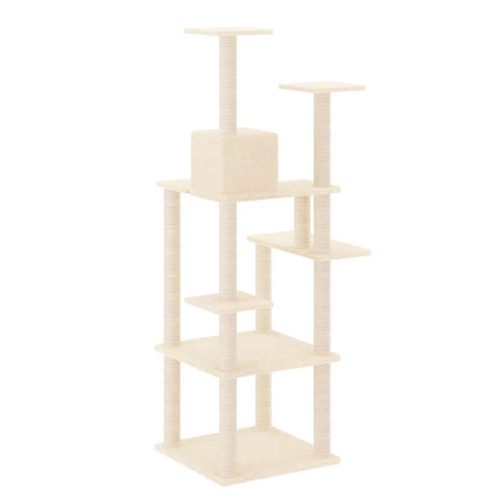 Arbre À Chat Avec Griffoirs En Sisal 153 Cm