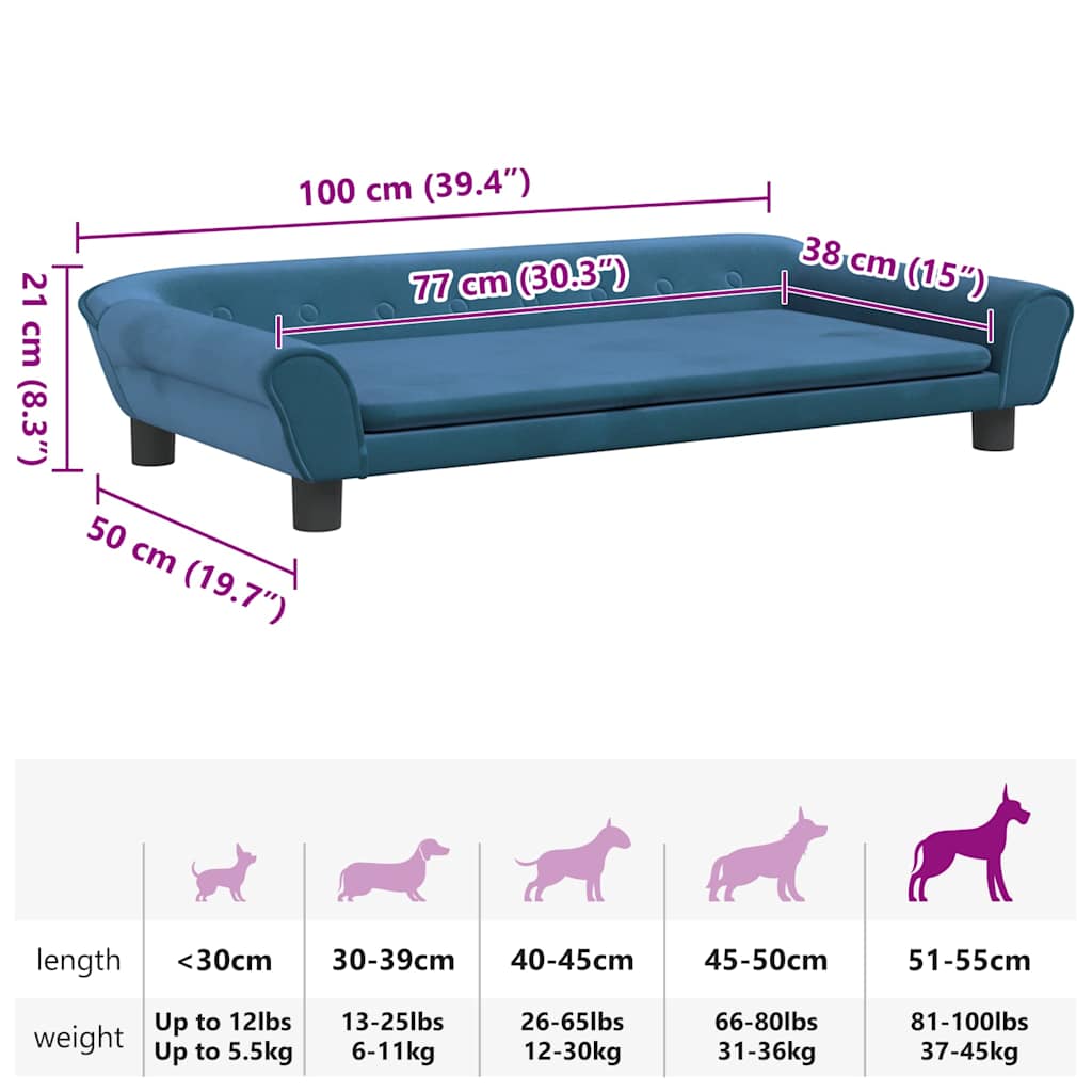 Lit Pour Chien Velours