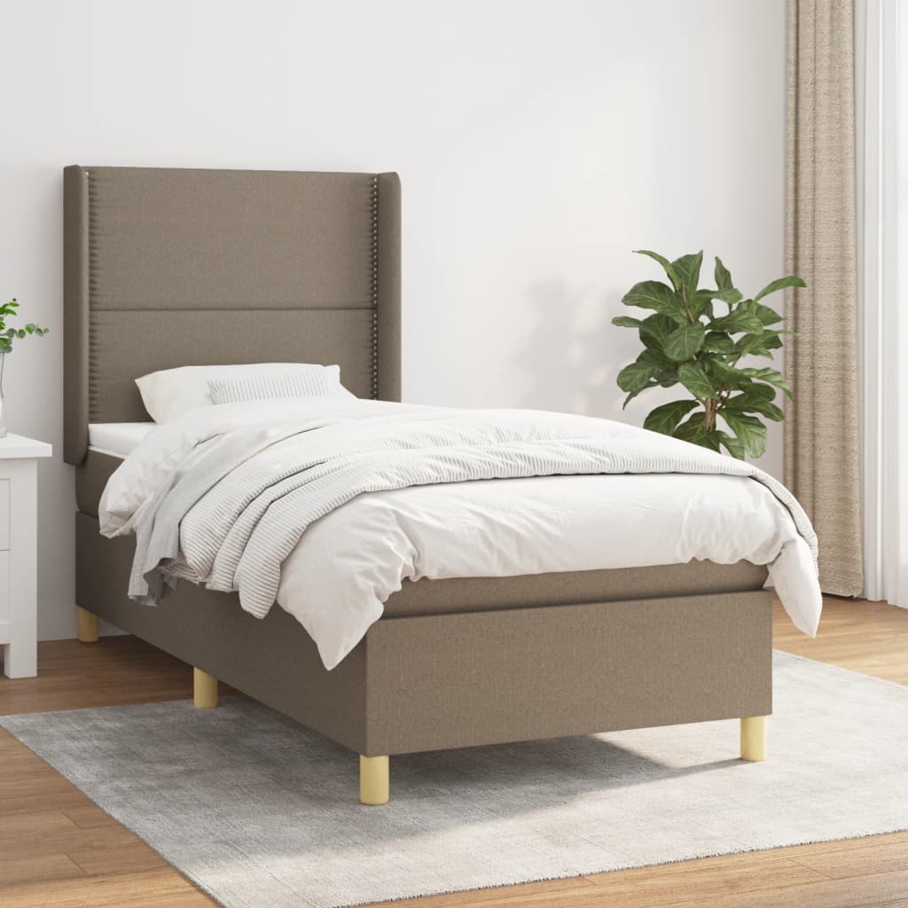 Sommier À Lattes De Lit Avec Matelas Tissu