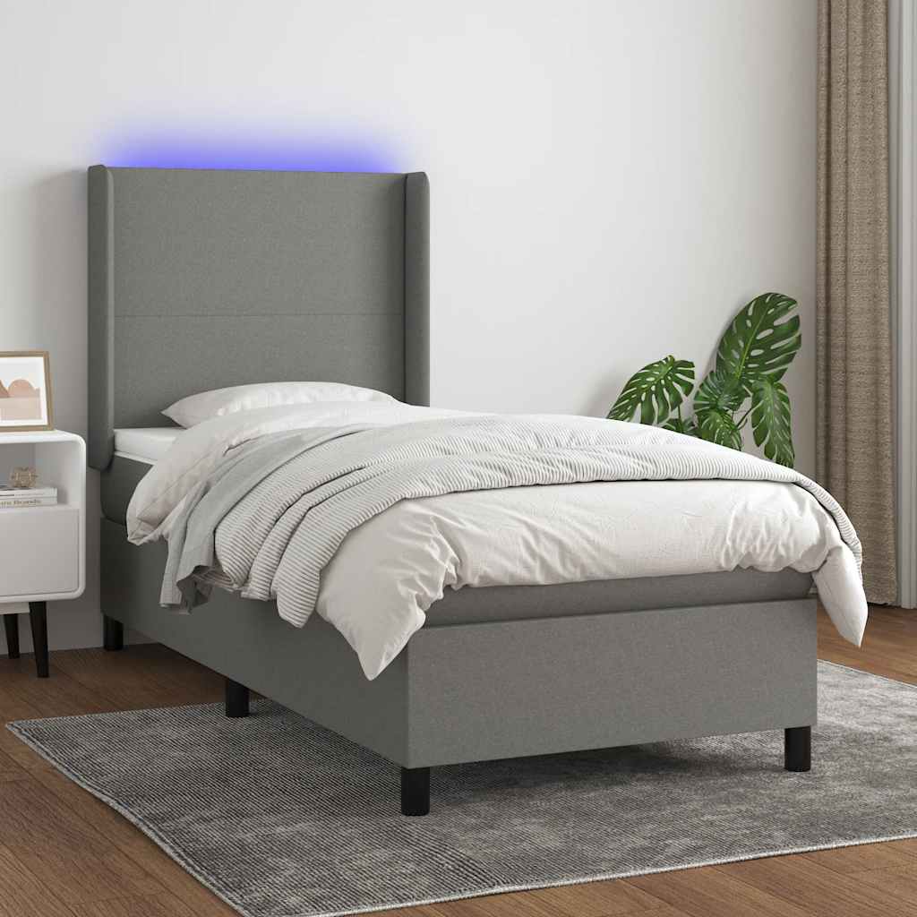 Sommier À Lattes De Lit Matelas Led Tissu