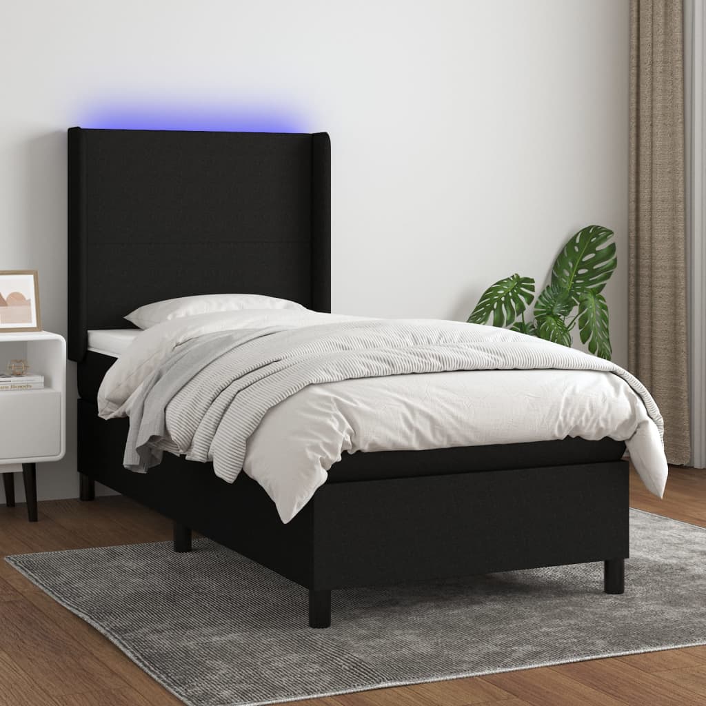 Sommier À Lattes De Lit Matelas Led Tissu