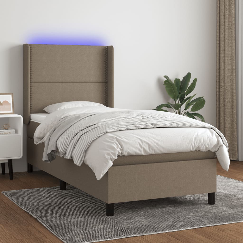 Sommier À Lattes De Lit Matelas Led Tissu