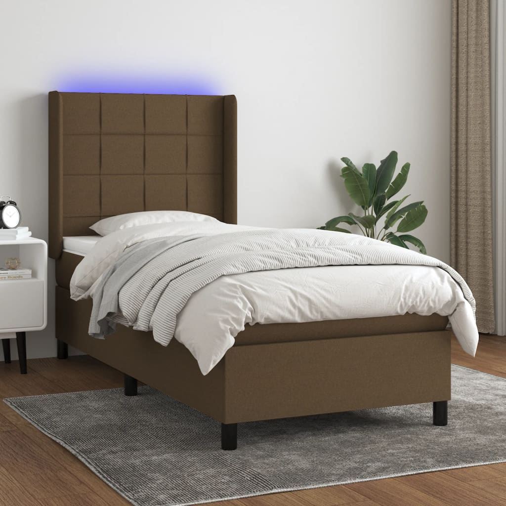Sommier À Lattes De Lit Matelas Led Tissu