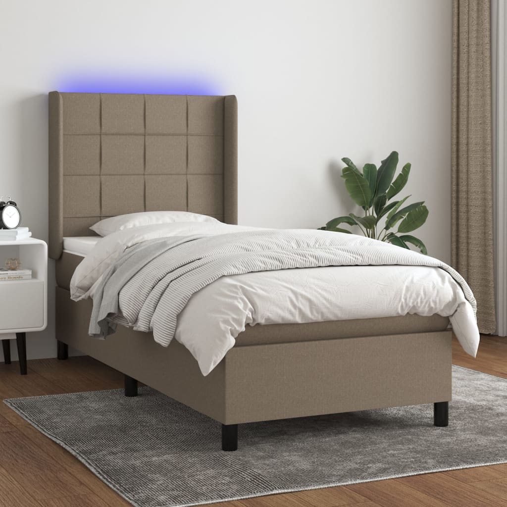 Sommier À Lattes De Lit Matelas Led Tissu