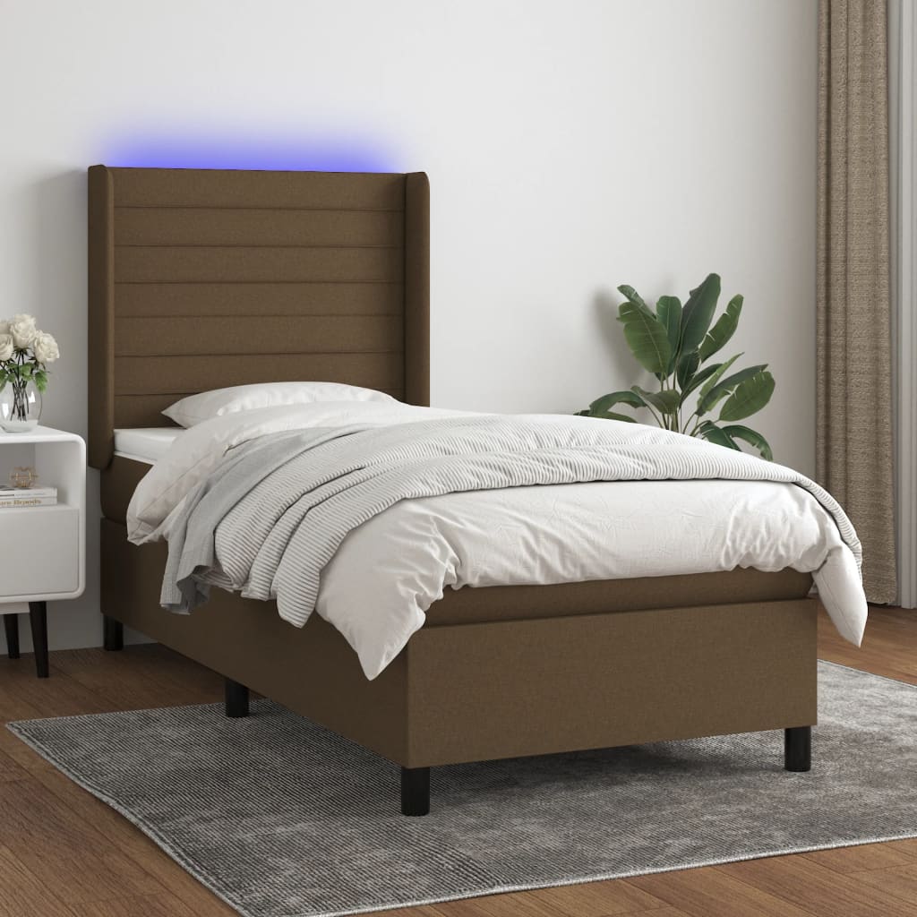 Sommier À Lattes De Lit Matelas Led Tissu