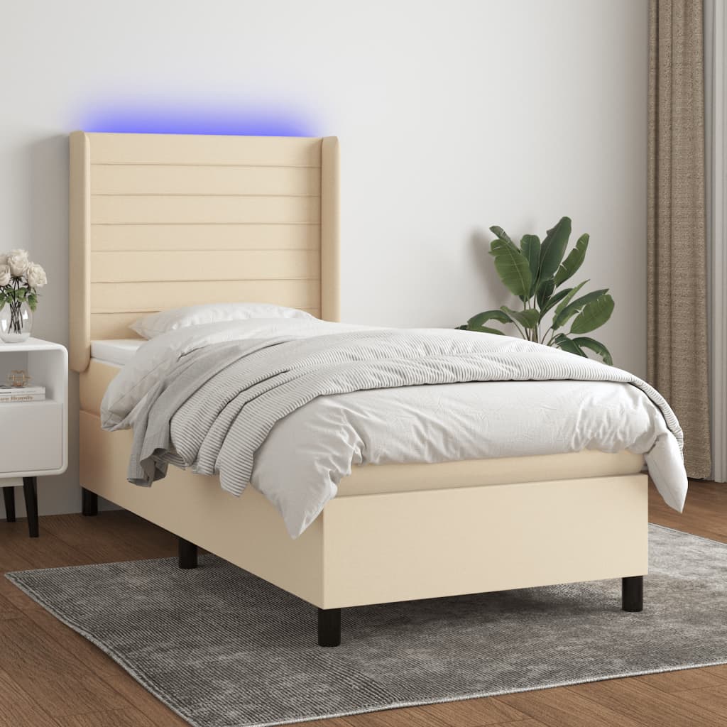 Sommier À Lattes De Lit Matelas Led Tissu