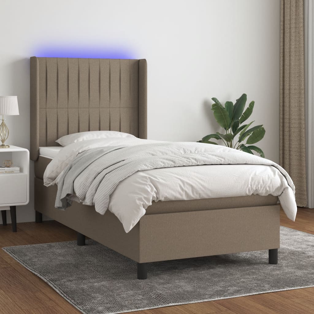 Sommier À Lattes De Lit Matelas Led Tissu
