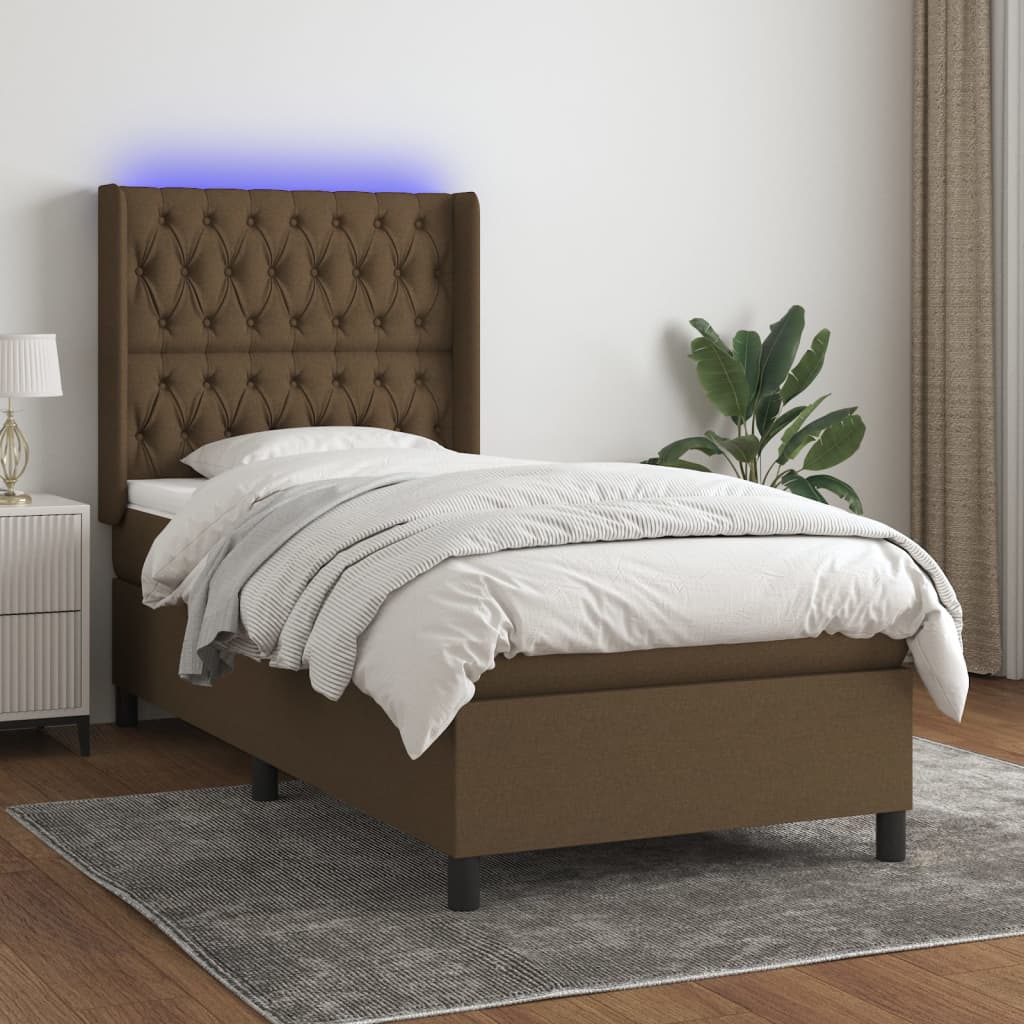 Sommier À Lattes De Lit Matelas Led Tissu