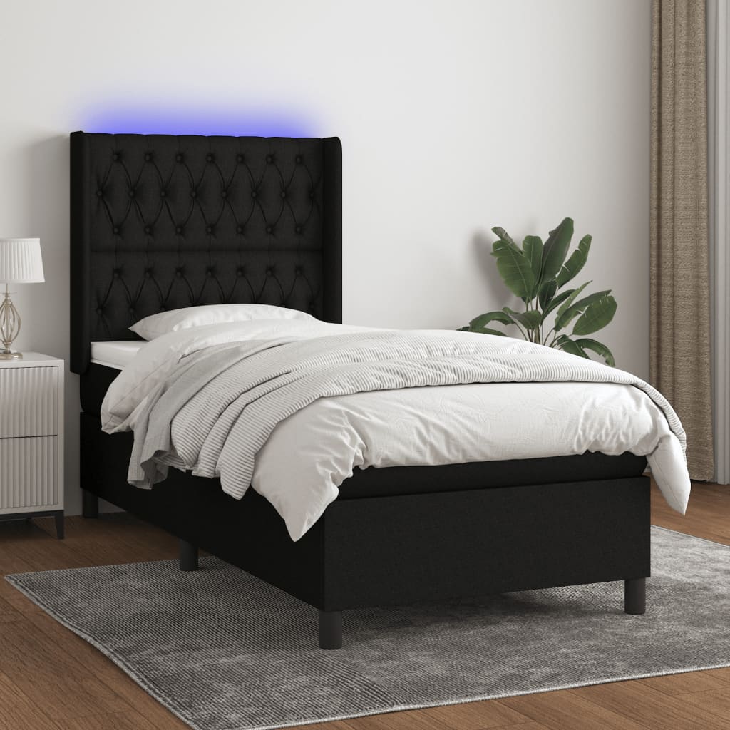 Sommier À Lattes De Lit Matelas Led Tissu