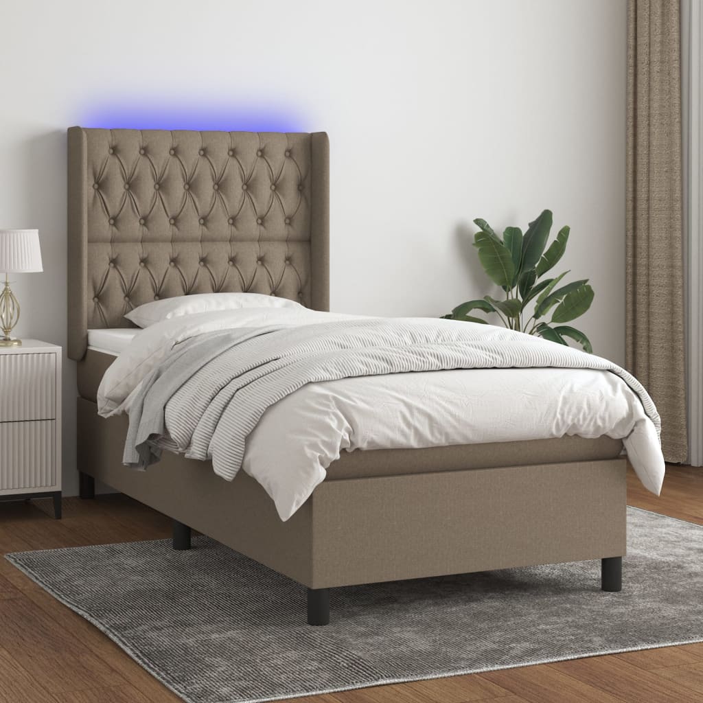 Sommier À Lattes De Lit Matelas Led Tissu