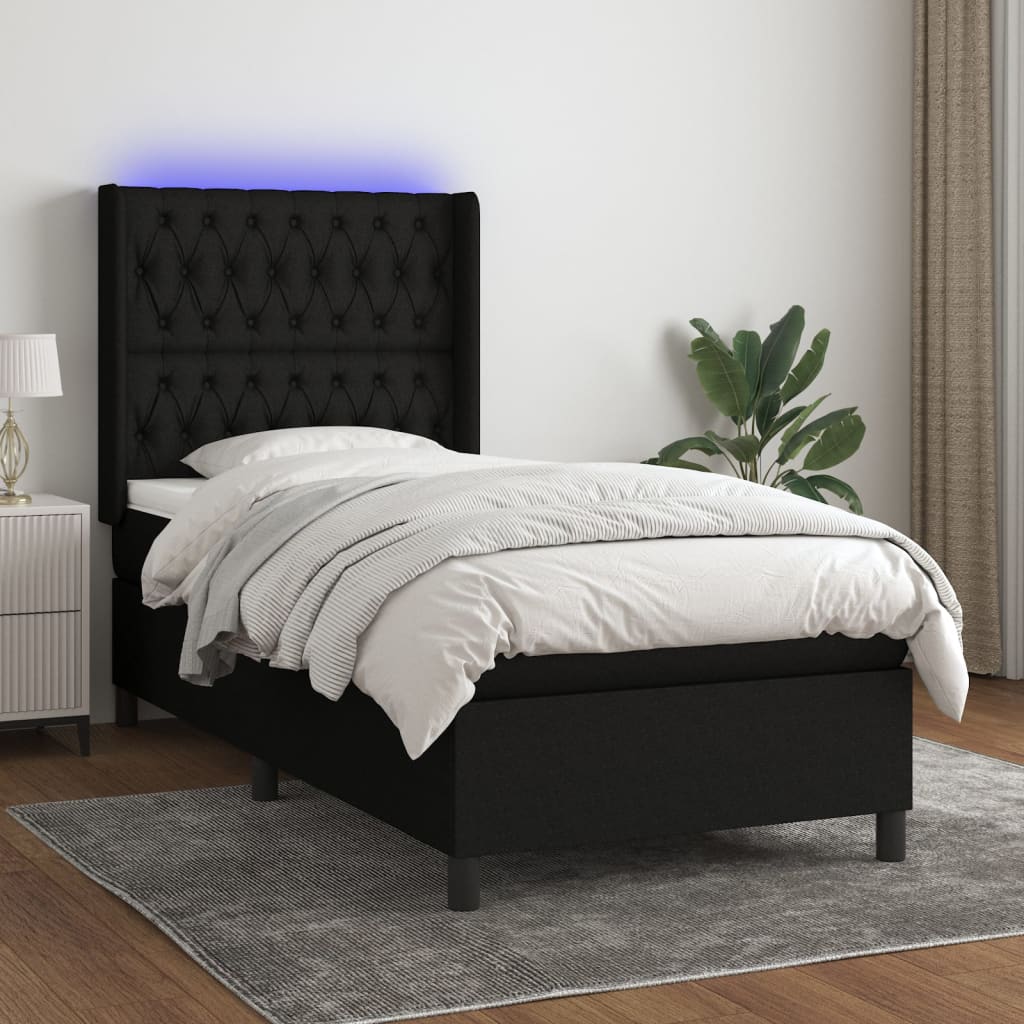 Sommier À Lattes De Lit Matelas Led Tissu