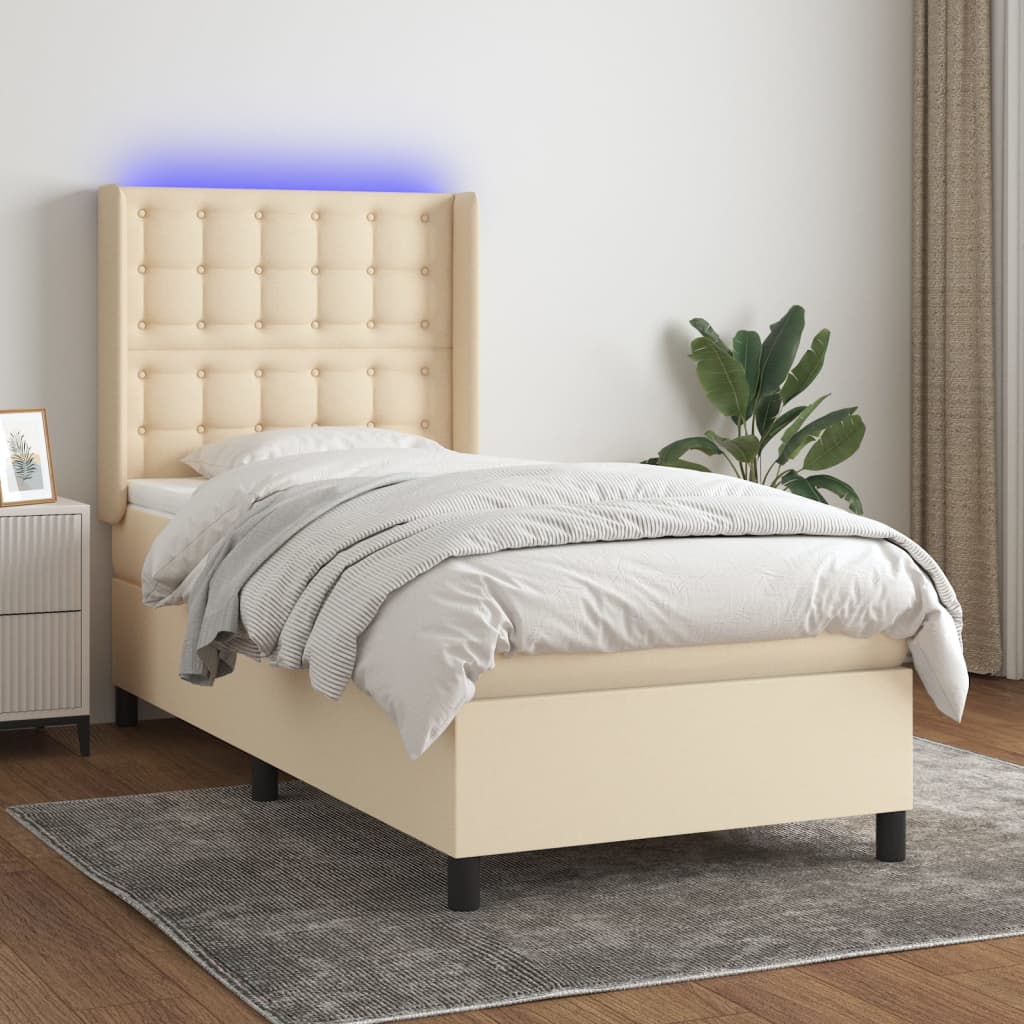 Sommier À Lattes De Lit Matelas Led Tissu