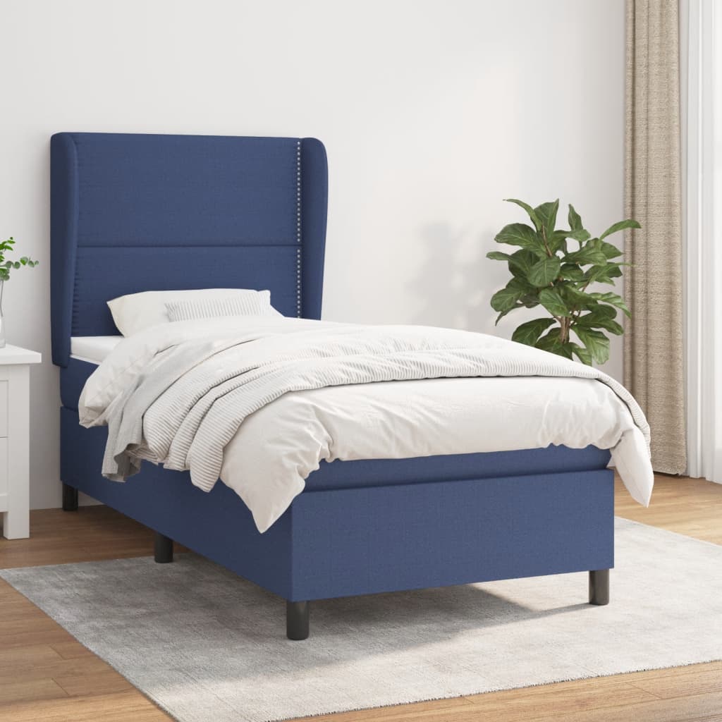 Sommier À Lattes De Lit Avec Matelas Tissu