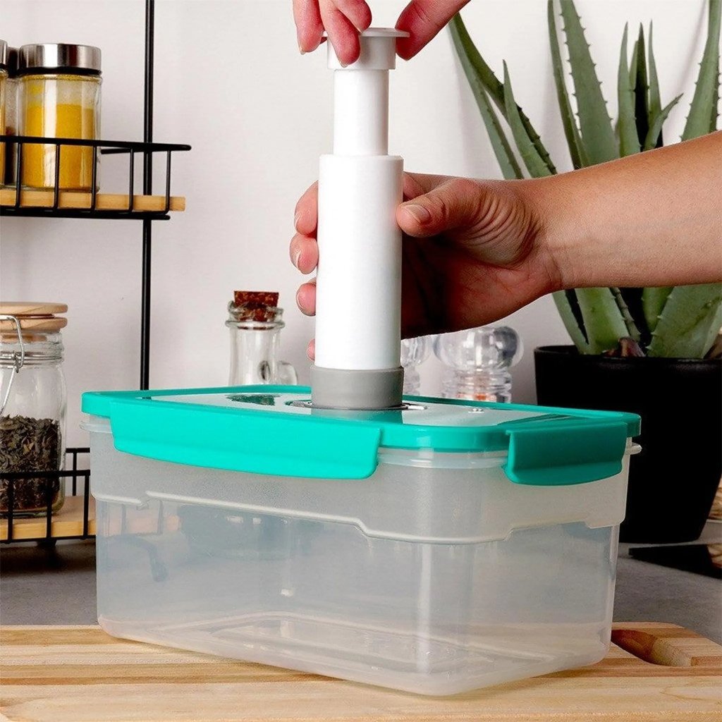 Excellent Houseware VacuÜM Vershouddoos 2,3L Groen/Transparant