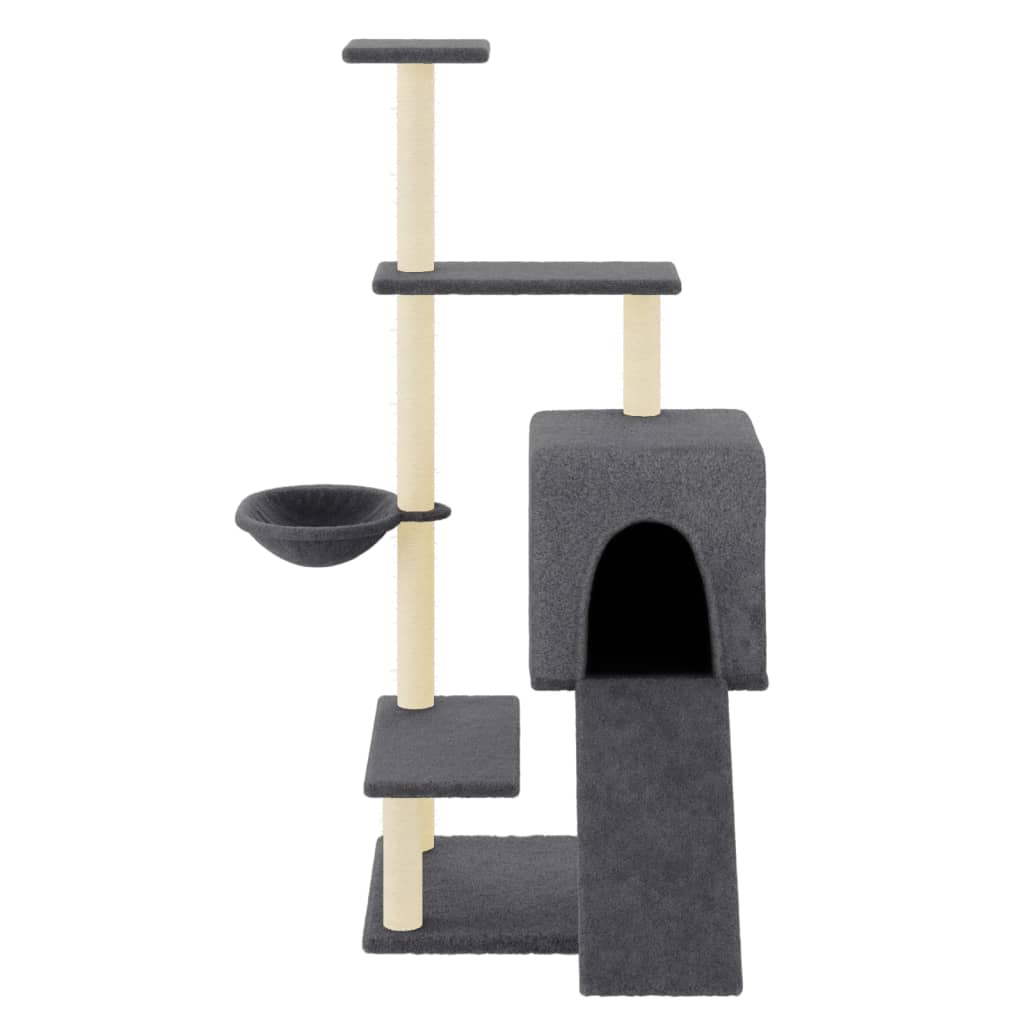 Arbre À Chat Avec Griffoirs En Sisal 130,5 Cm