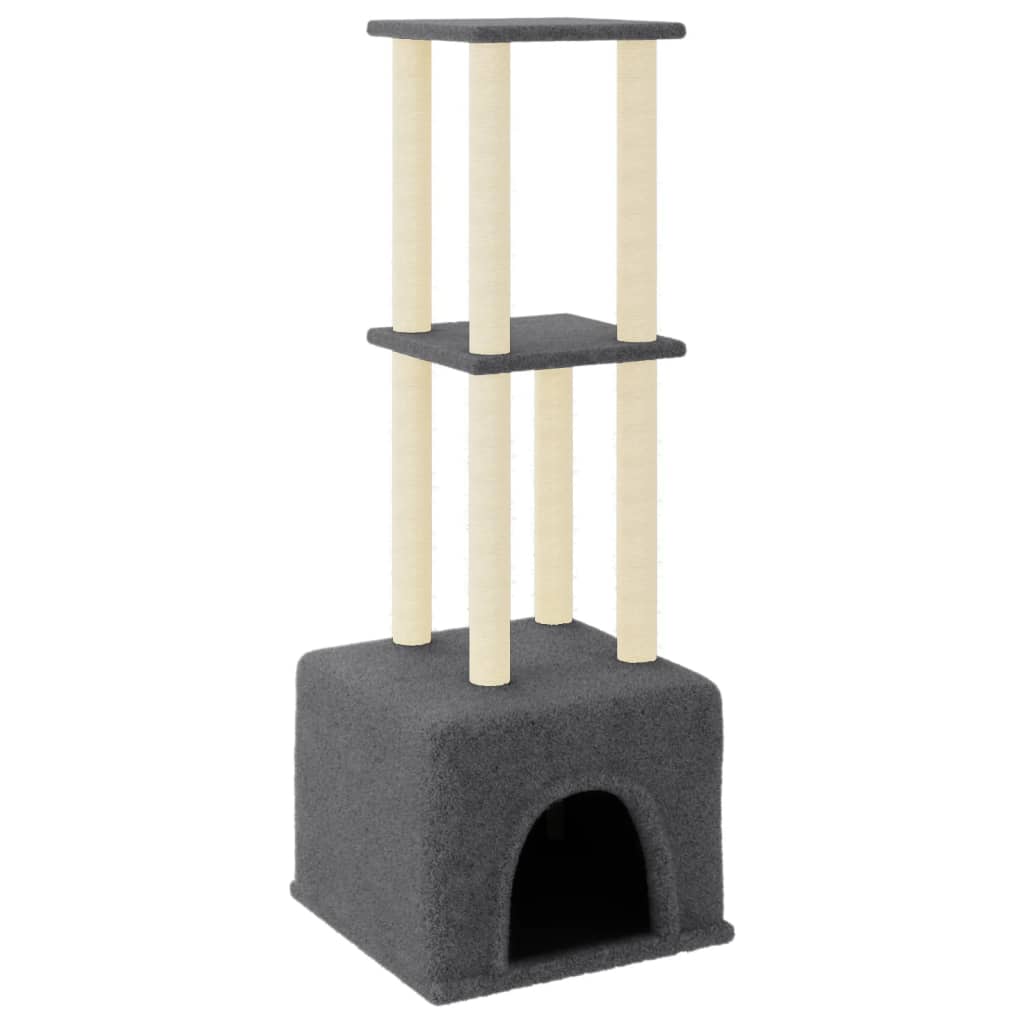 Arbre À Chat Avec Griffoirs En Sisal 133,5 Cm