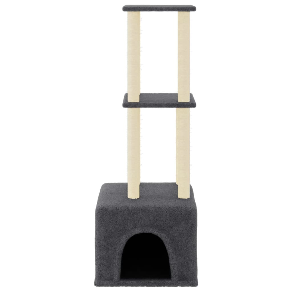 Arbre À Chat Avec Griffoirs En Sisal 133,5 Cm