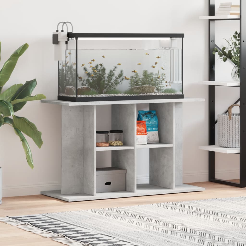 Support D'aquarium Gris Sonoma Bois D'ingénierie