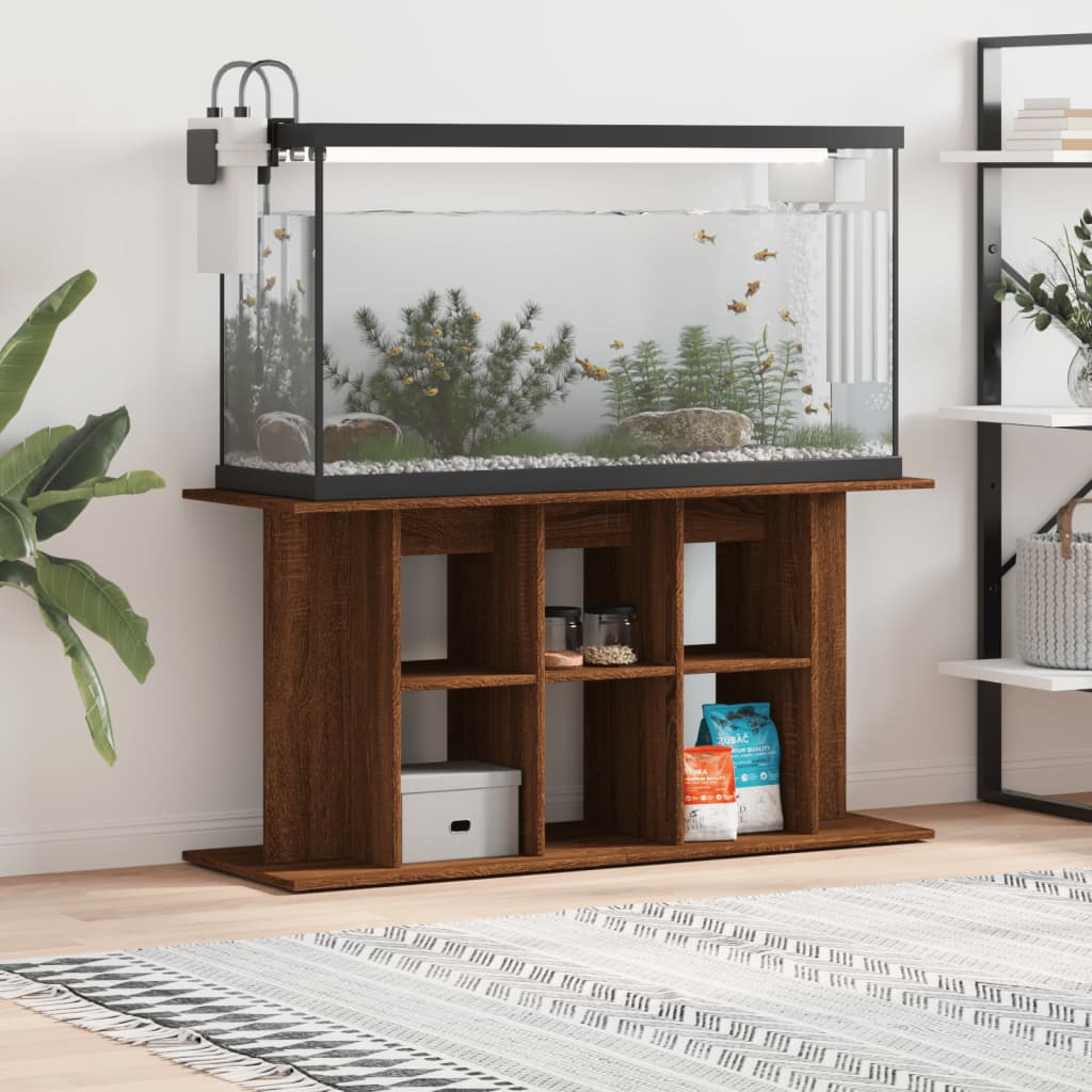 Support D'aquarium Gris Sonoma Bois D'ingénierie