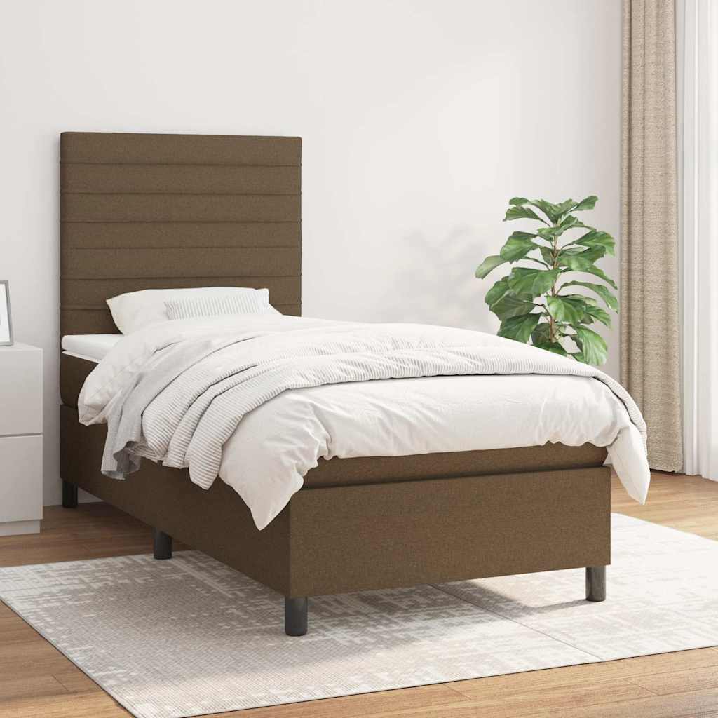 Sommier À Lattes De Lit Avec Matelas Tissu