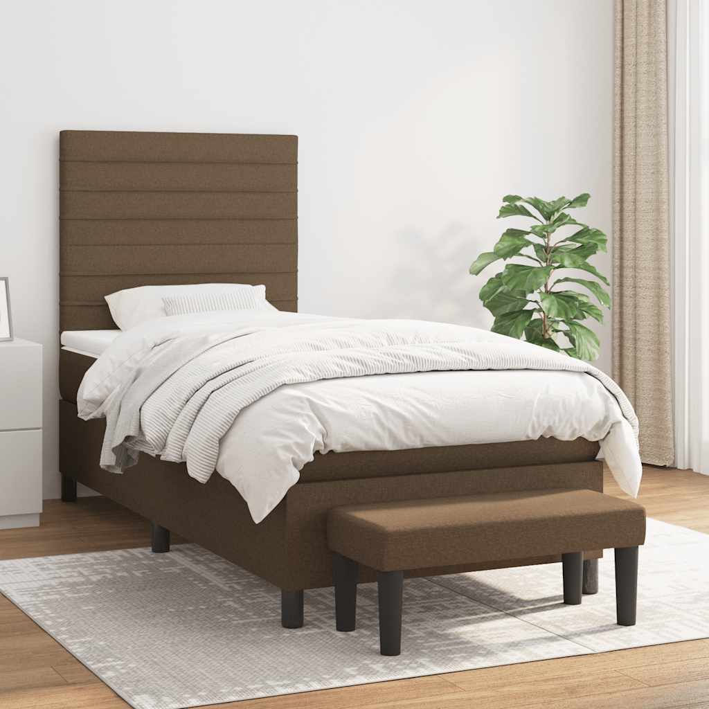 Sommier À Lattes De Lit Avec Matelas Tissu