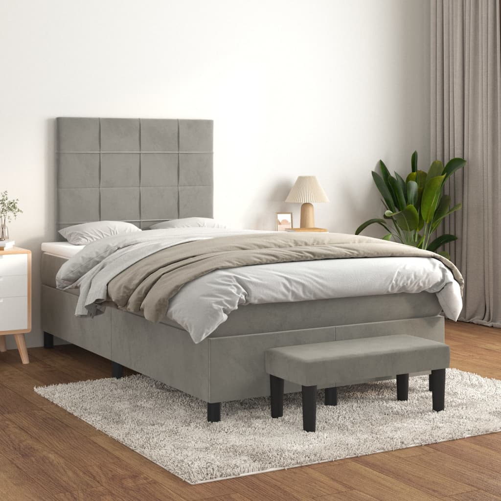 Sommier À Lattes De Lit Avec Matelas Velours