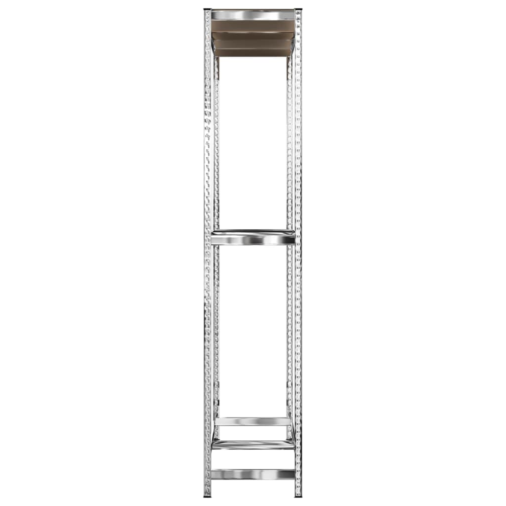 Porte-Pneus À 2 Niveaux 4 Pcs Argenté Acier