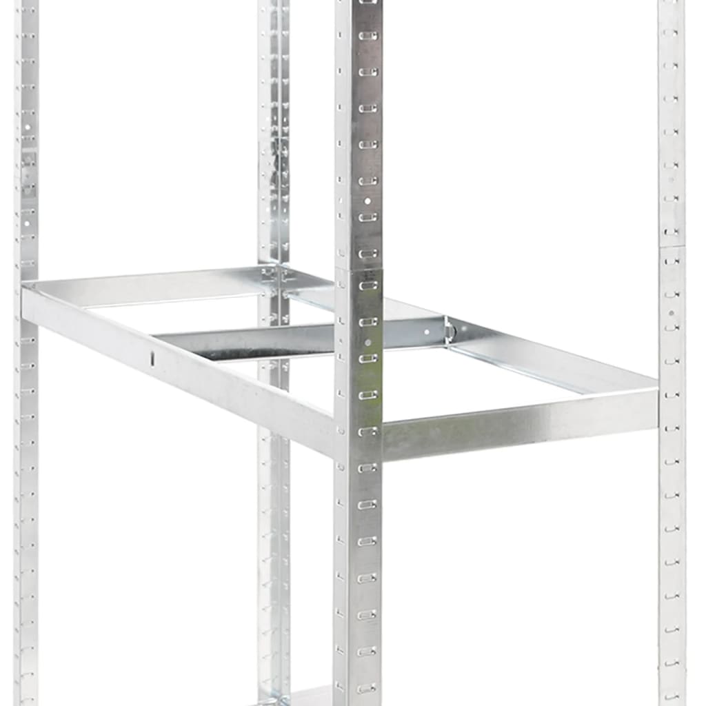 Porte-Pneus À 2 Niveaux 4 Pcs Argenté Acier