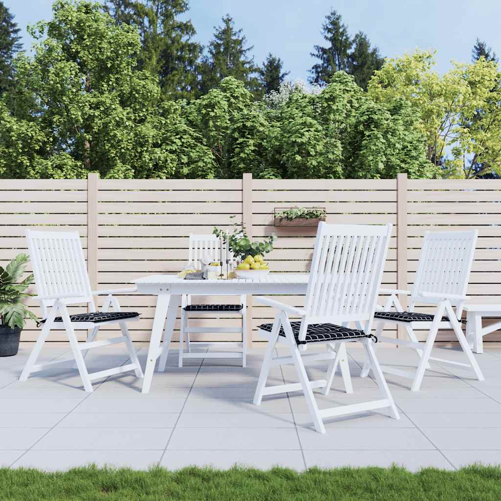 Coussins De Chaise De Jardin Lot De 6 Carreaux Rouges 40X40X3Cm