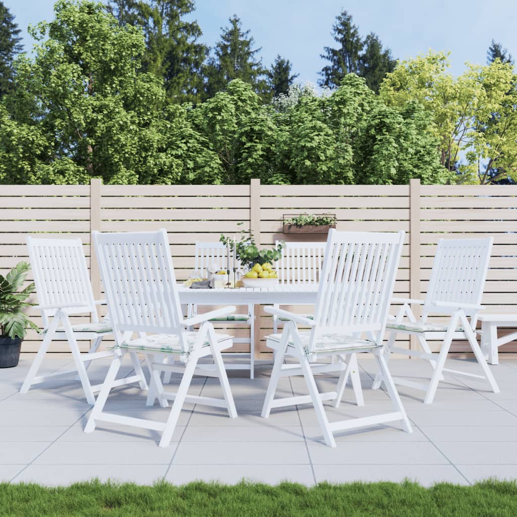 Coussins De Chaise De Jardin Lot De 6 Carreaux Rouges 40X40X3Cm