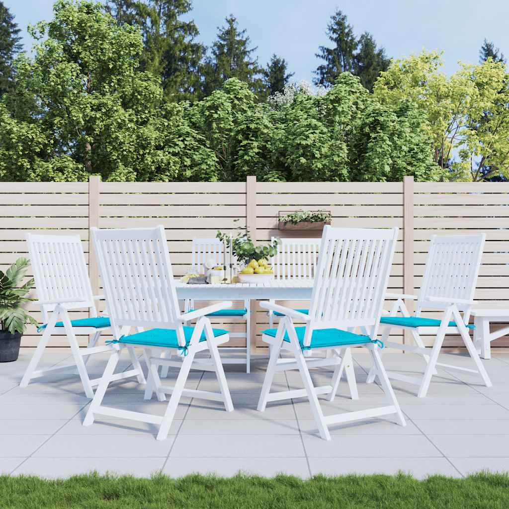 Coussins De Chaise De Jardin Lot De 6 Carreaux Rouges 40X40X3Cm
