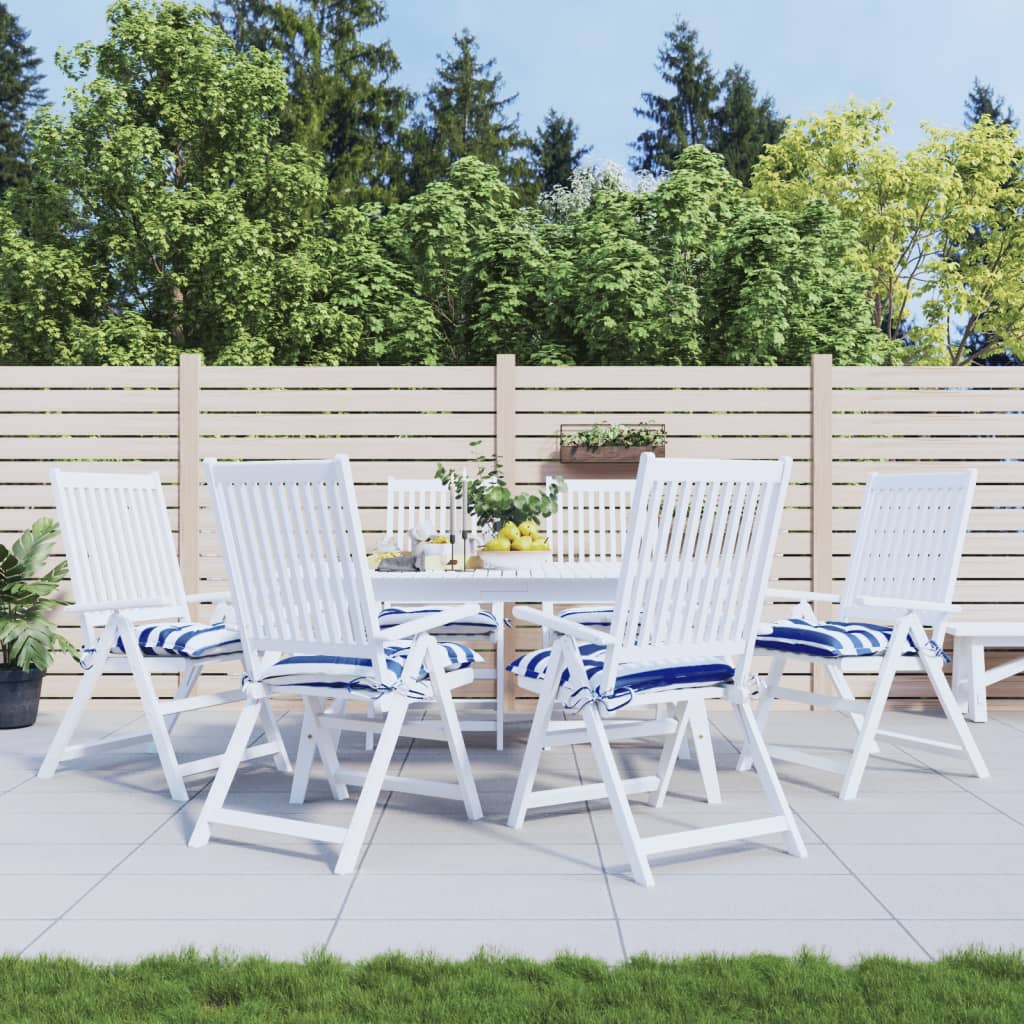 Coussins De Chaise Lot De 6 Tissu Oxford