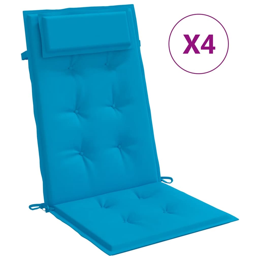 Coussins De Chaise À Dossier Haut Lot De 4