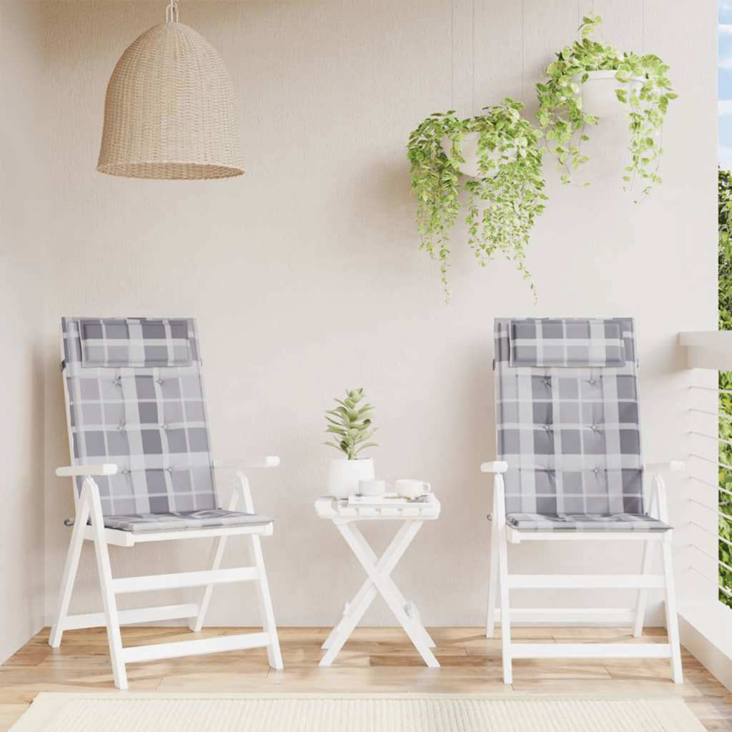 Coussins De Chaise À Dossier Haut Lot De 4