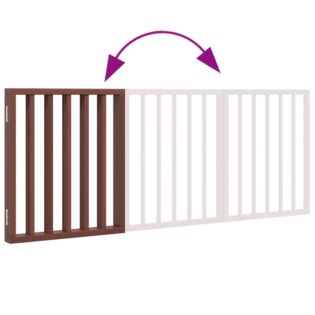 Barrière Pour Chien Pliable 3 Panneaux 150 Cm Bois De Peuplier