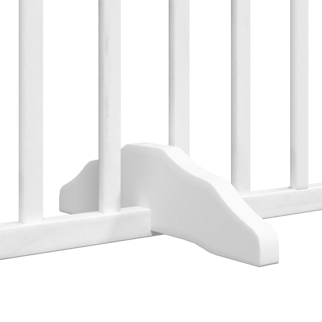 Barrière Pour Chiens Et Porte 4 Panneaux Bois De Peuplier