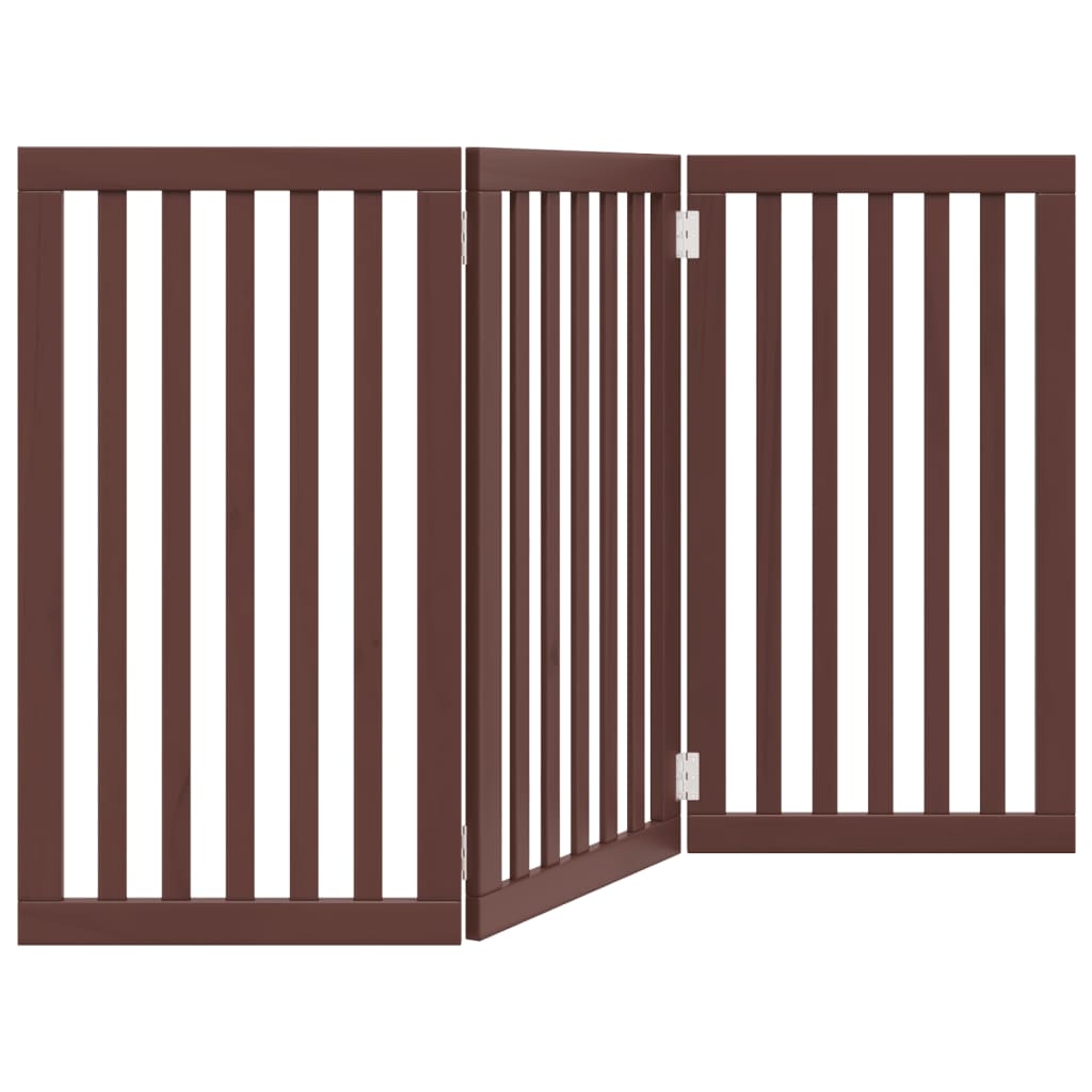 Barrière Pour Chien Pliable 3 Panneaux 150 Cm Bois De Peuplier