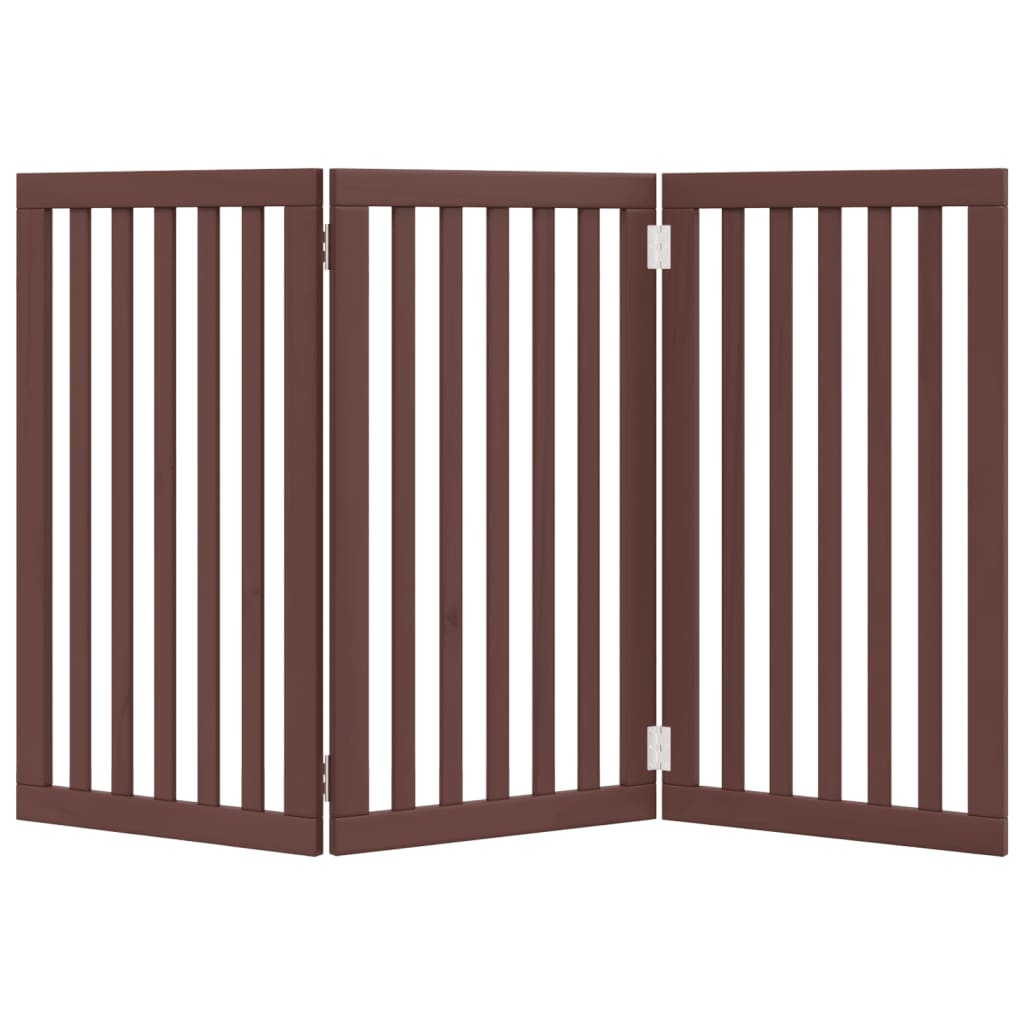 Barrière Pour Chien Pliable 3 Panneaux 150 Cm Bois De Peuplier
