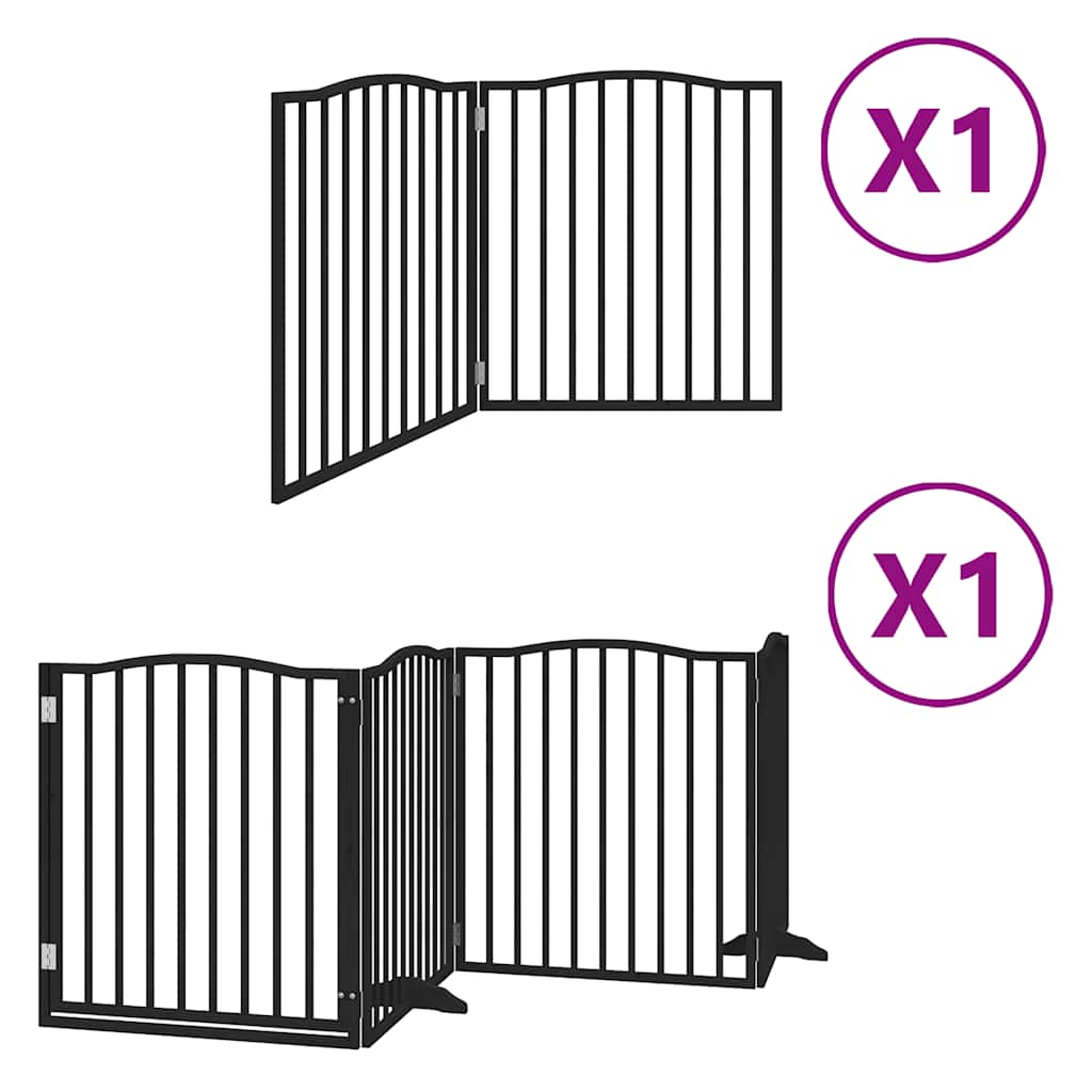 Barrière Pour Chien Porte Pliable 6 Panneaux Bois Peuplier