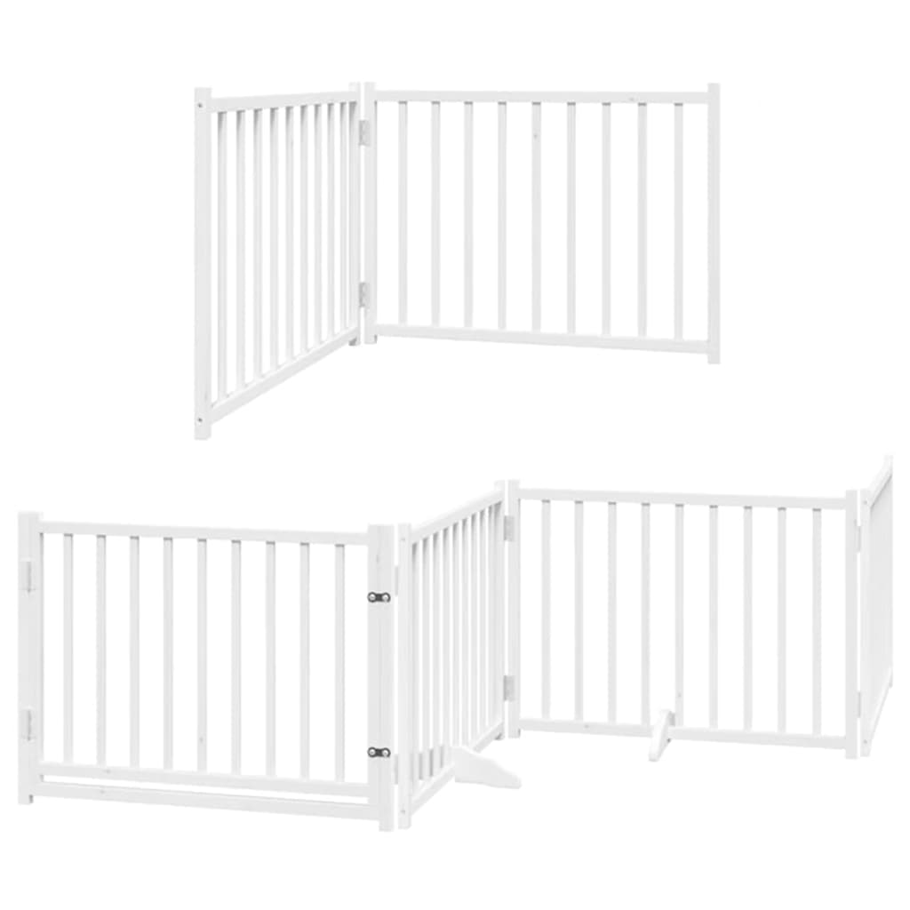 Barrière Pour Chien Porte Pliable 10 Panneaux Bois De Peuplier